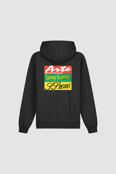 Energy Print Hoodie - Black