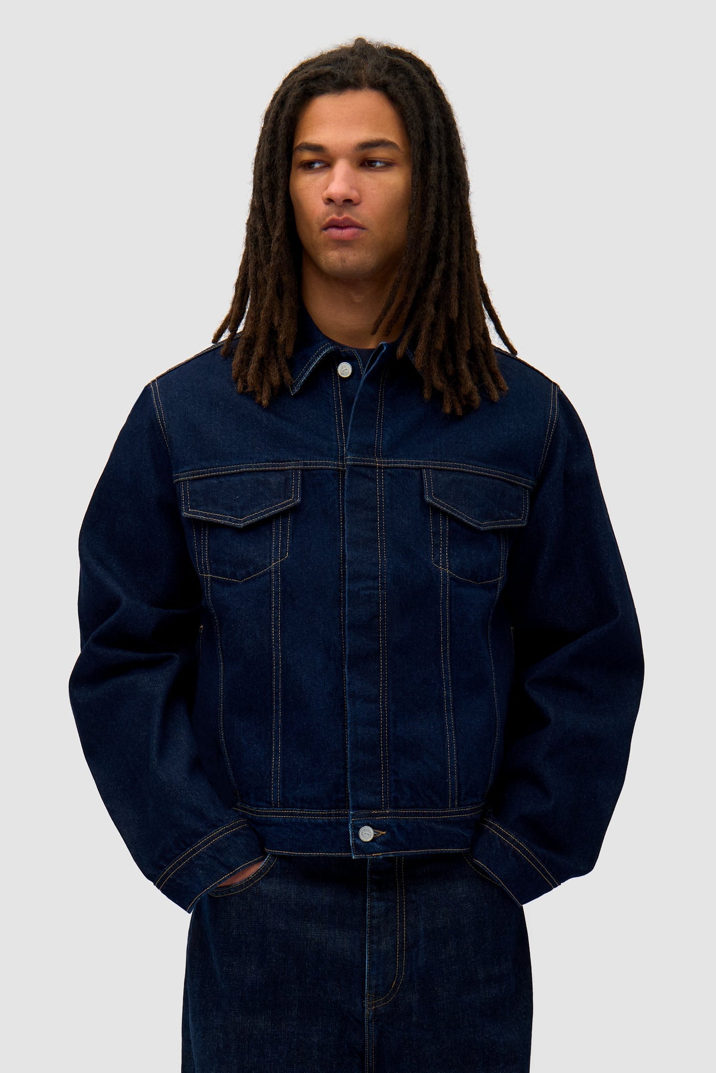 Bird Back Jacket - Dark Wash