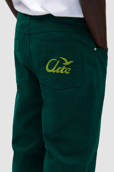 Back Bird Pants - Green