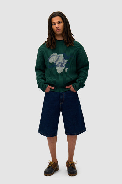 Cross Stitch Knit - Green