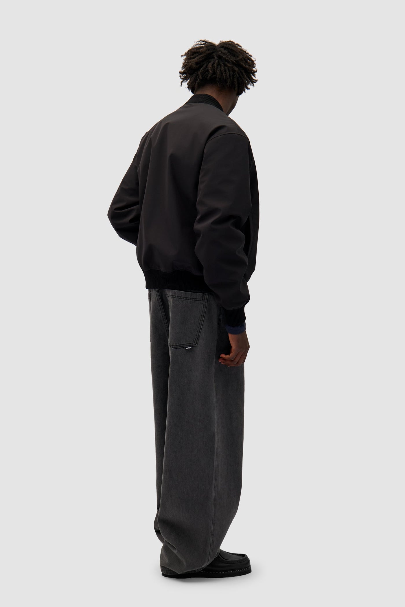 Logo Bird Bomber Jacket - Black