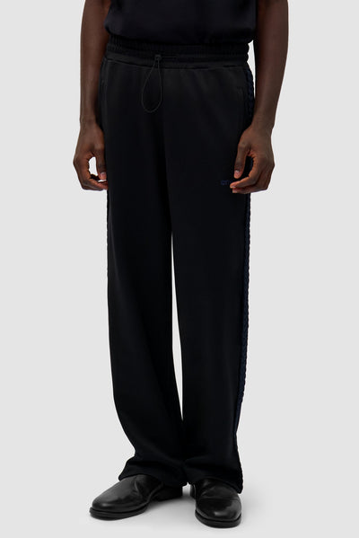 Braid Strip Pants - Black