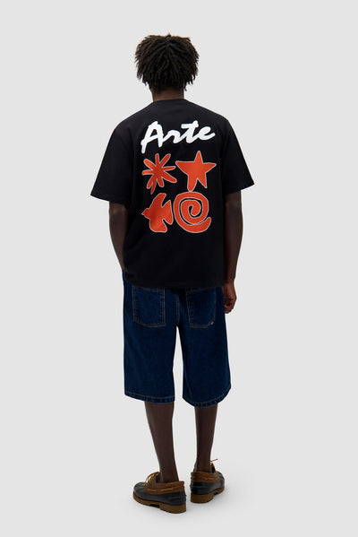 Elements Print T-shirt - Black