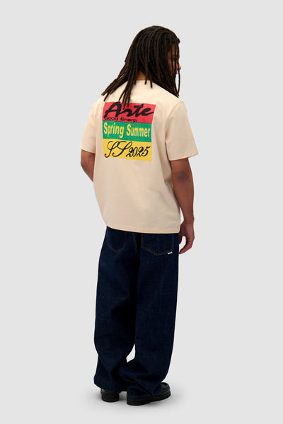 Multicolor Print T-shirt - Cream