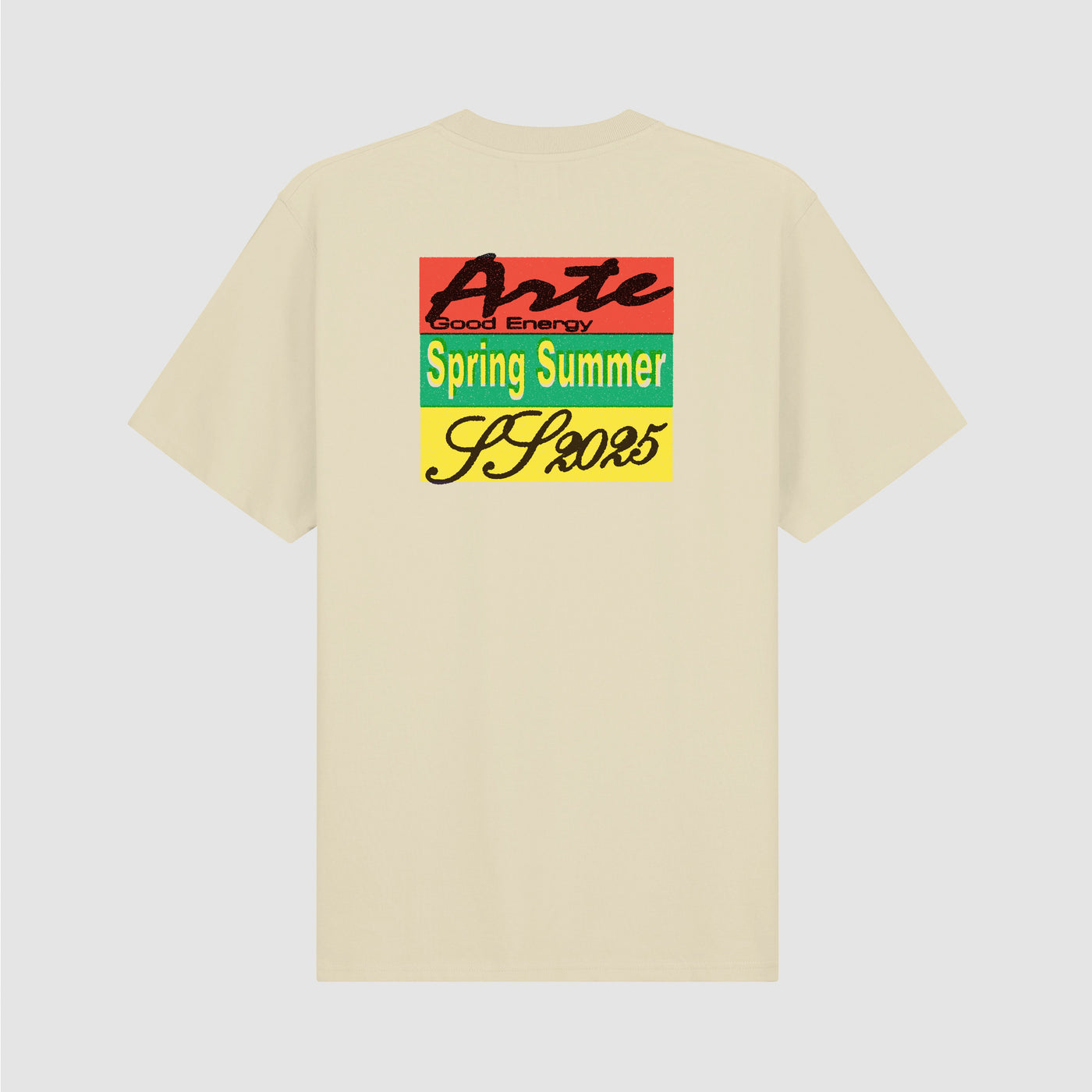 Multicolor Print T-shirt - Cream