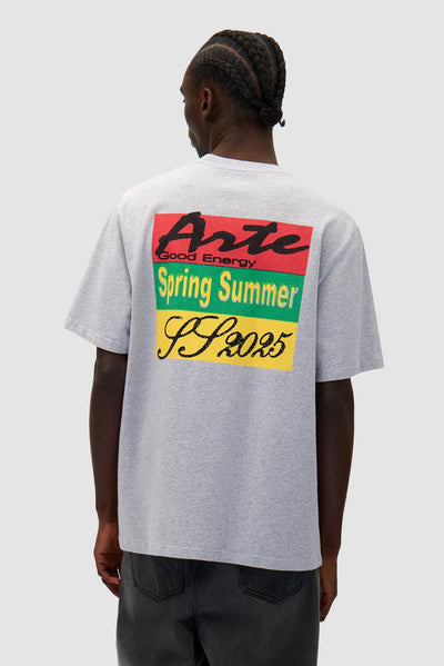 Multicolor Print T-shirt - Grey