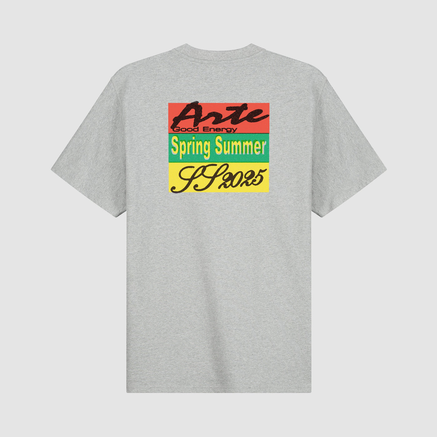 Multicolor Print T-shirt - Grey