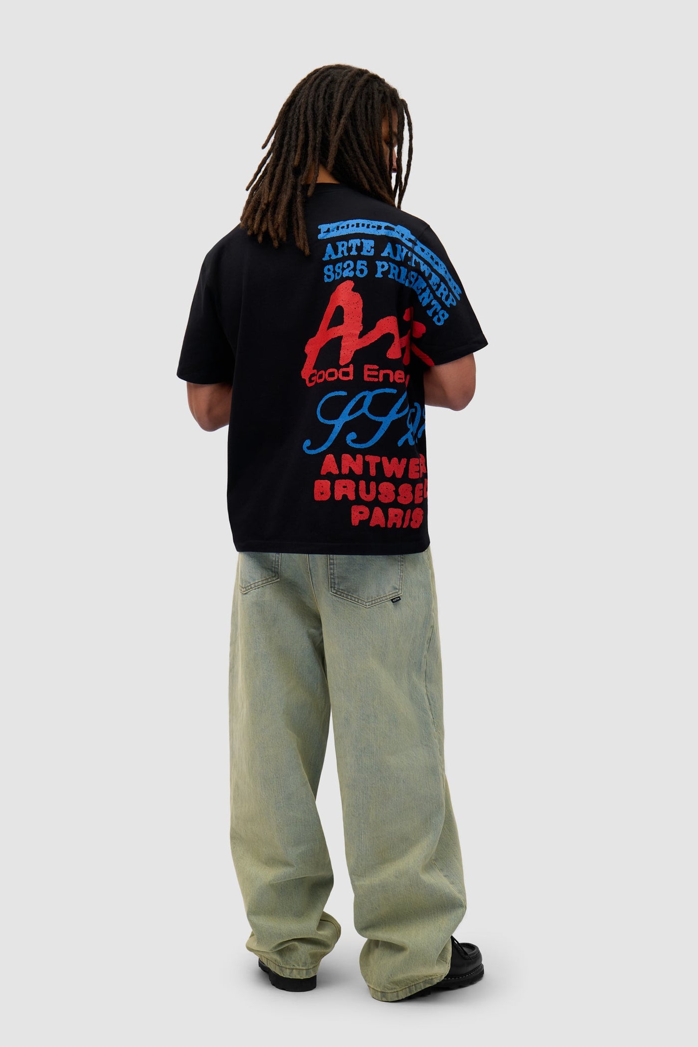 Side Print T-shirt - Black