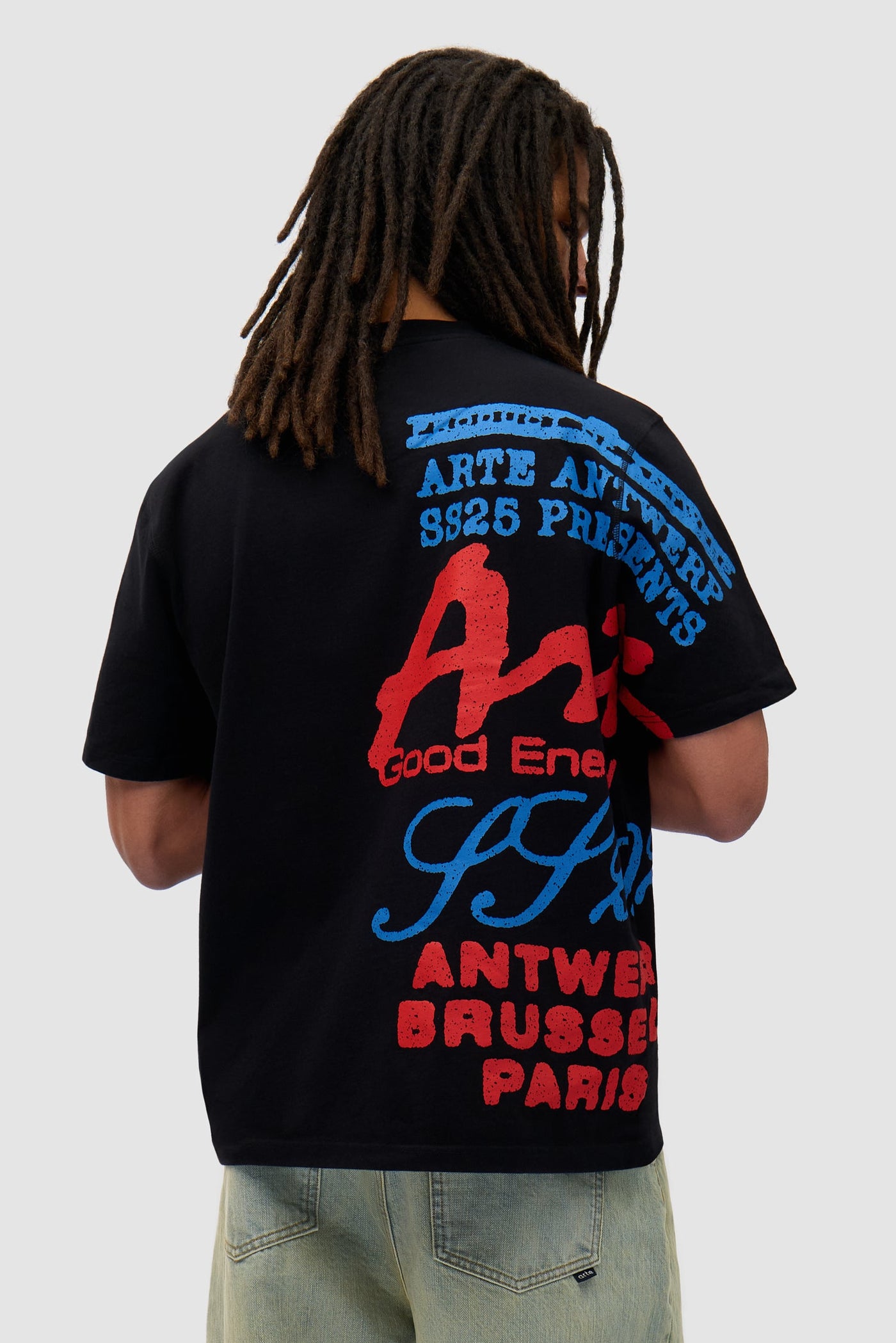 Side Print T-shirt - Black