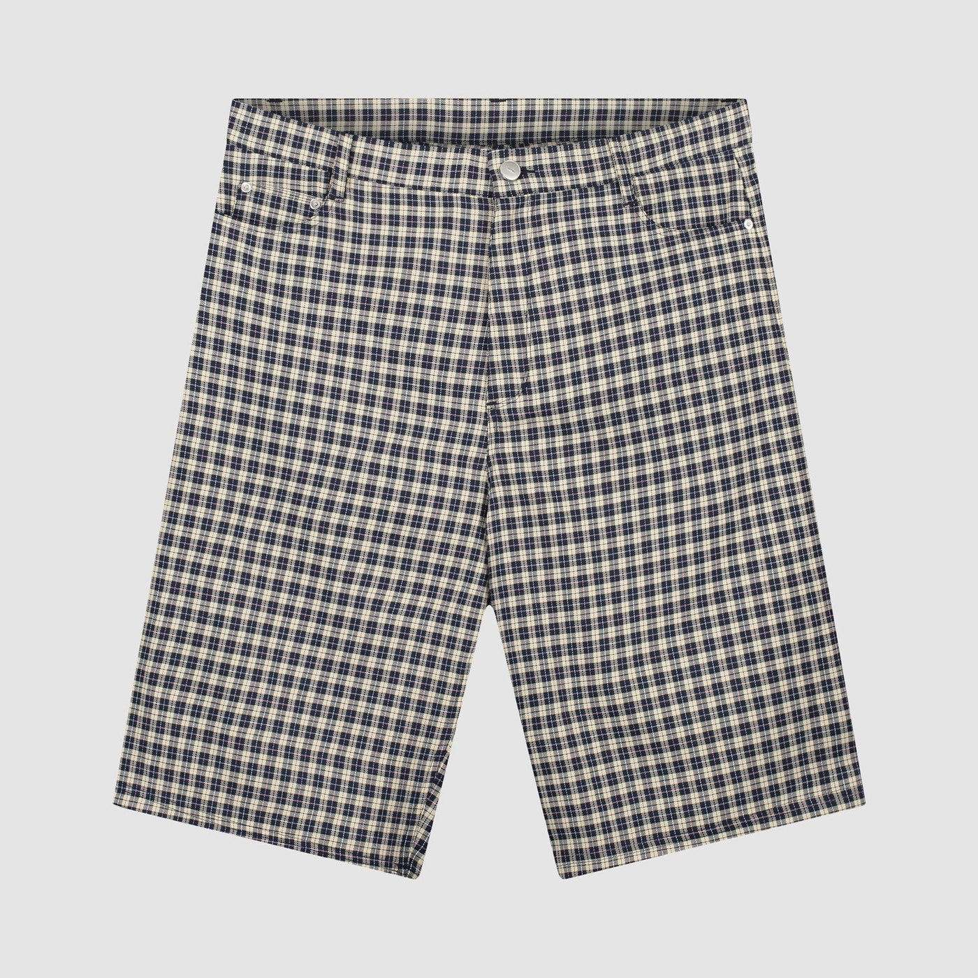 Plaid Short - Cream/Navy