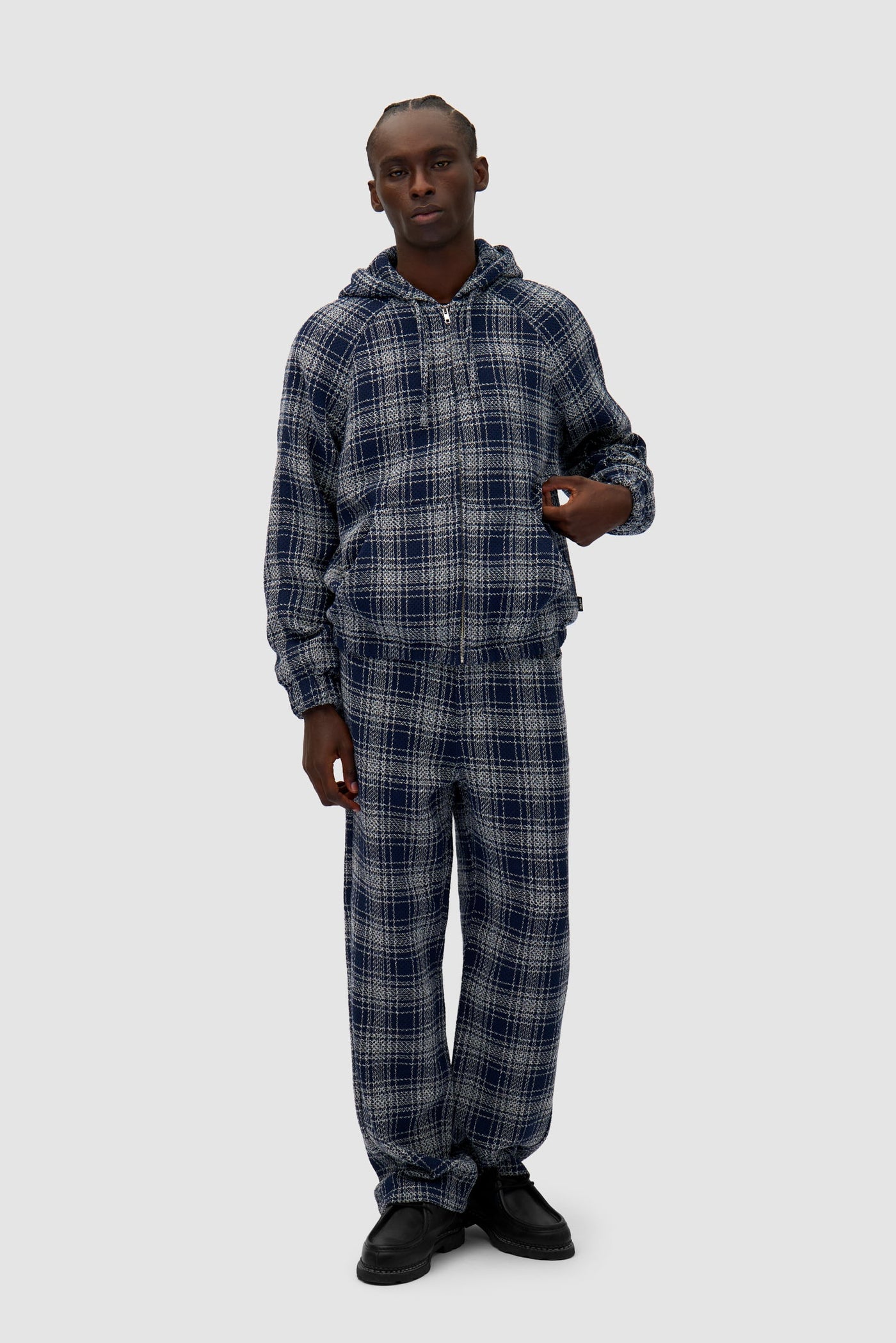 Plaid Navy Jacket - Plaid/Navy