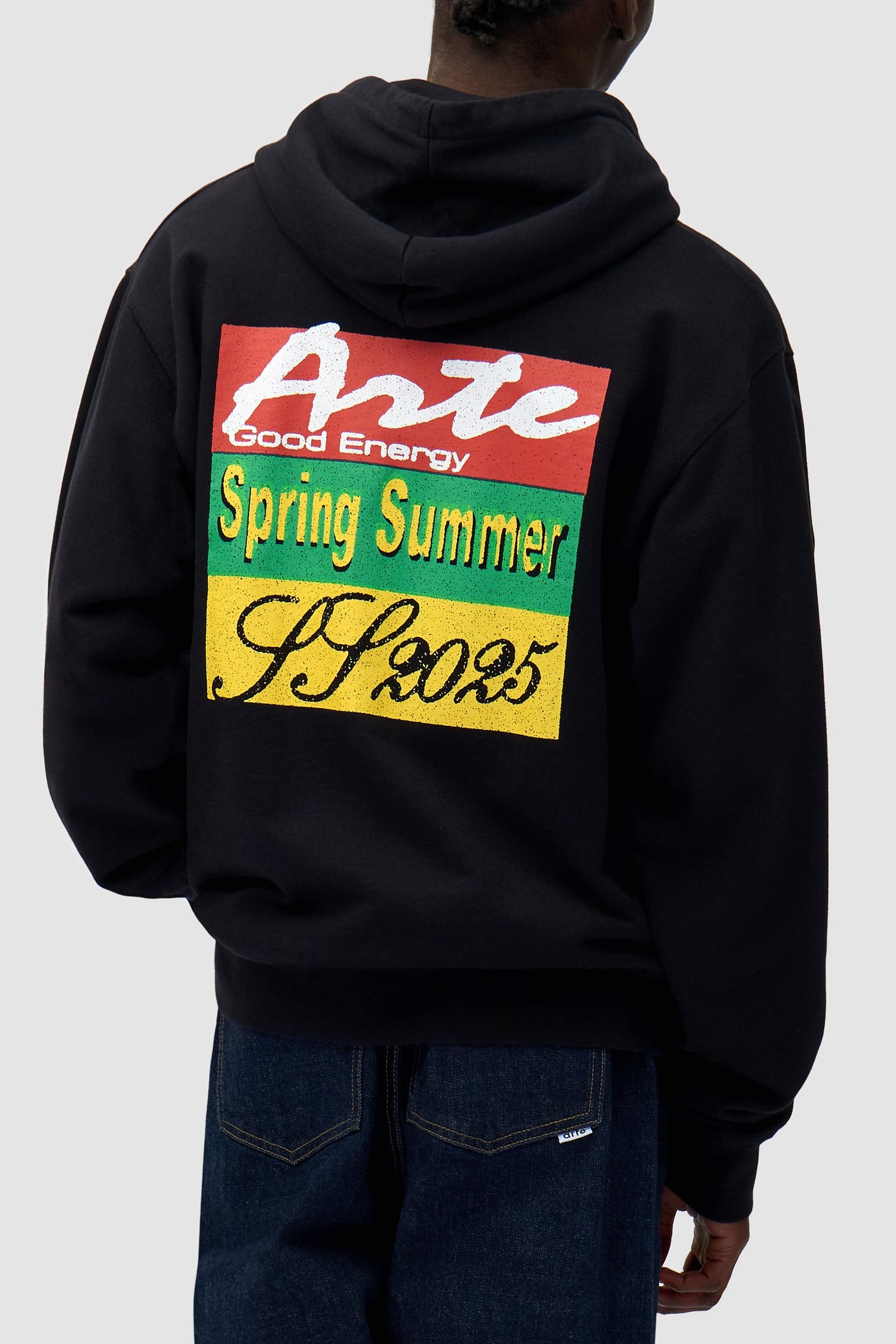 Energy Print Hoodie - Black