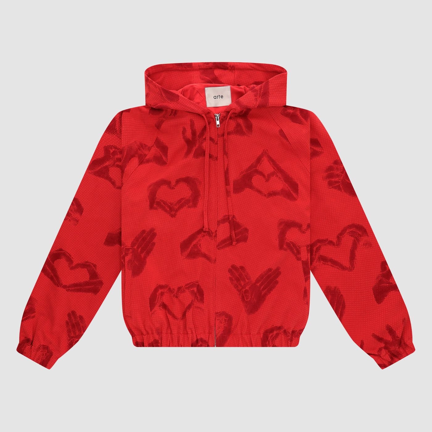 Hands Print Jacket - Red