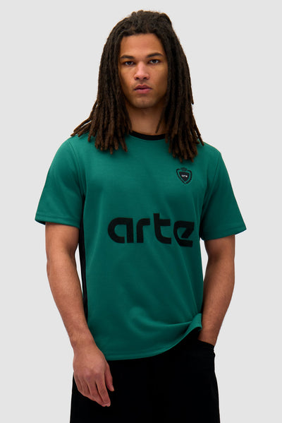 Footbal T-shirt - Green/Black