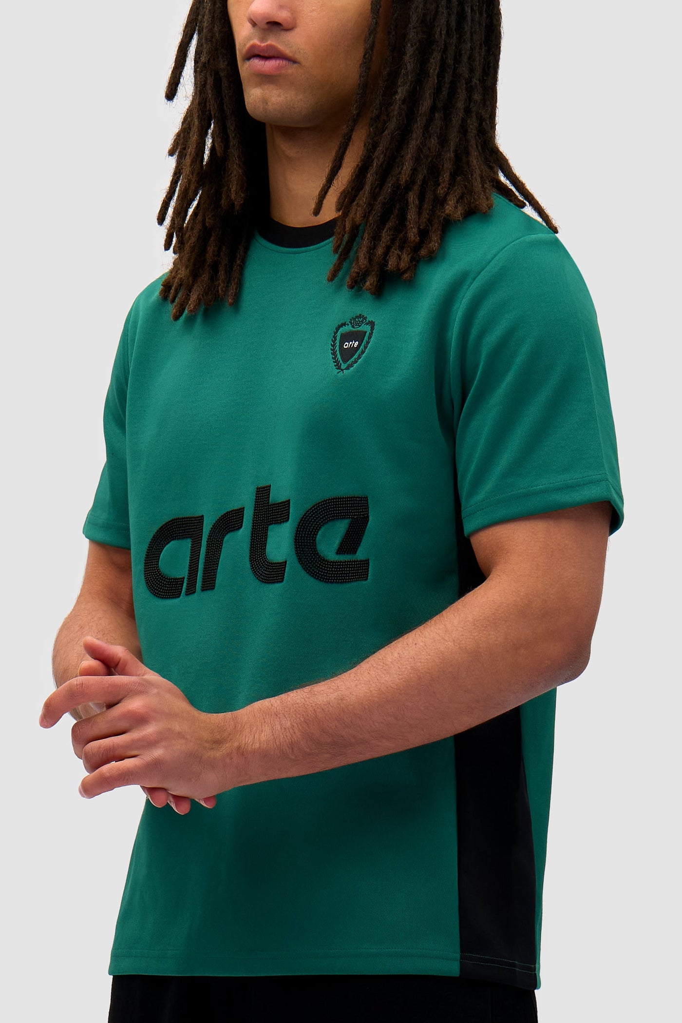 Footbal T-shirt - Green/Black