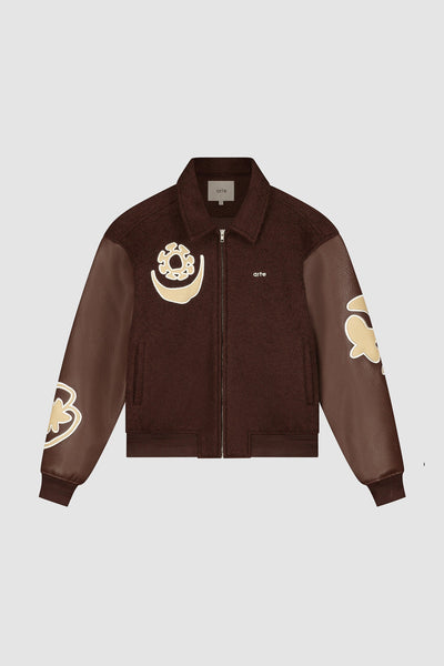 Varsity Jacket - Brown/Brown
