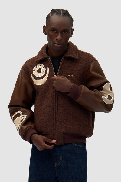 Varsity Jacket - Brown/Brown