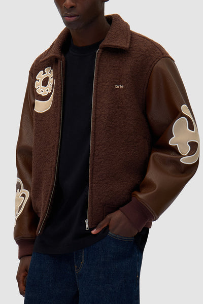 Varsity Jacket - Brown/Brown