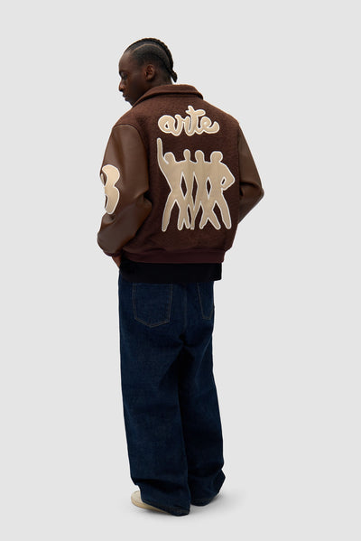 Varsity Jacket - Brown/Brown