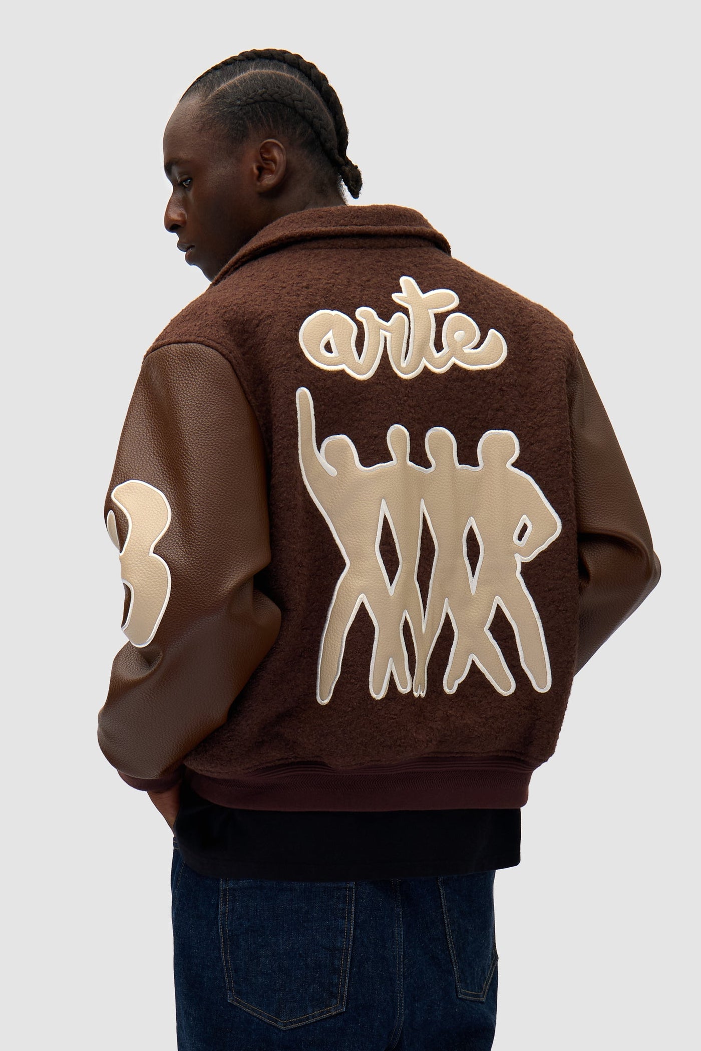 Varsity Jacket - Brown/Brown