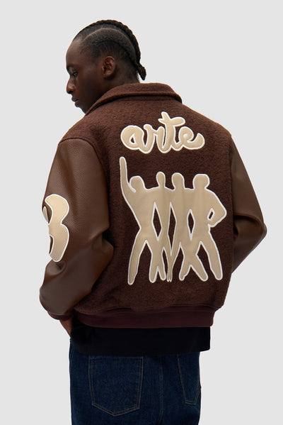 Varsity Jacket - Brown/Brown
