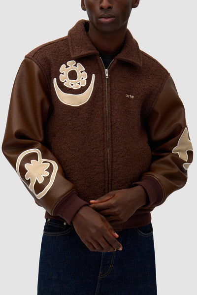 Varsity Jacket - Brown/Brown