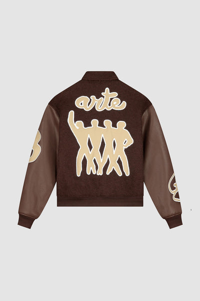 Varsity Jacket - Brown/Brown