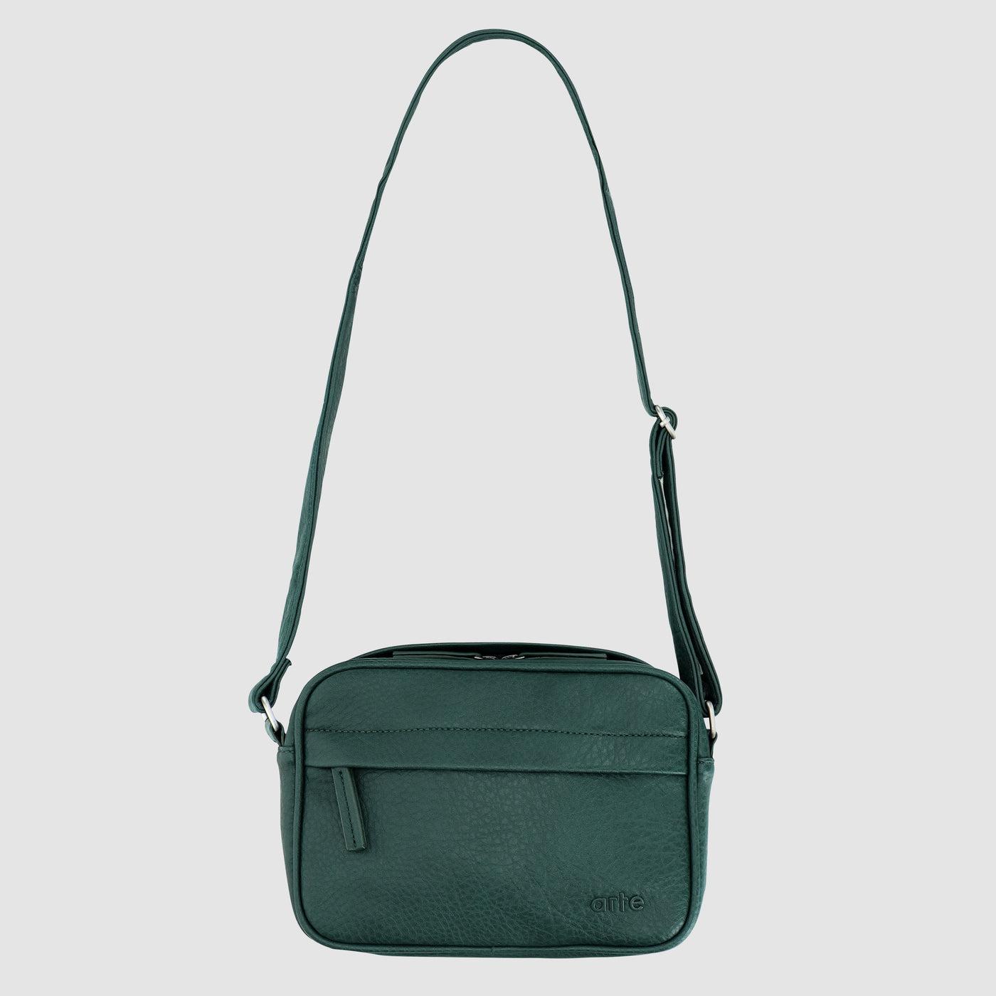 Texture Leather Bag - Green