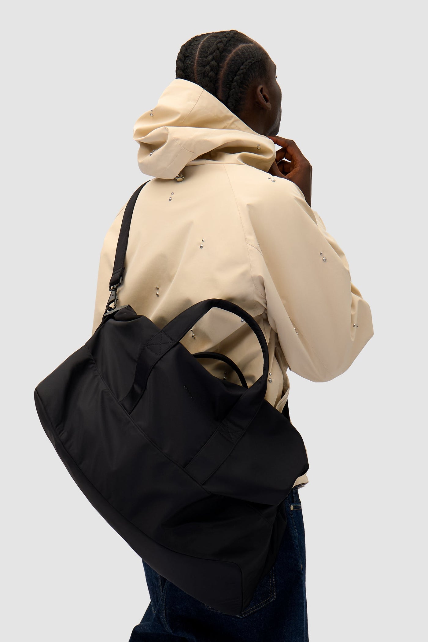 Nylon Duffle Bag - Black