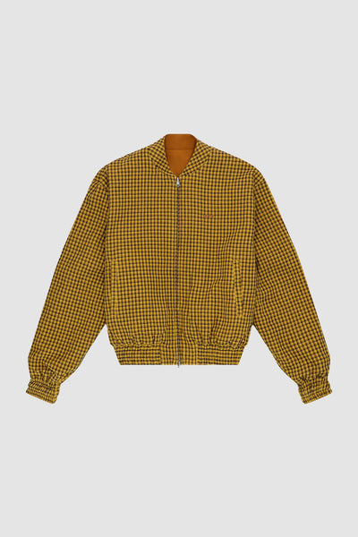 Reversible Nylon Jacket - Brown/Yellow