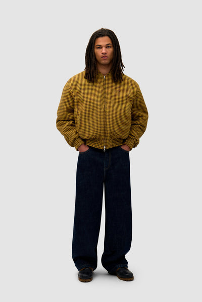 Reversible Nylon Jacket - Brown/Yellow