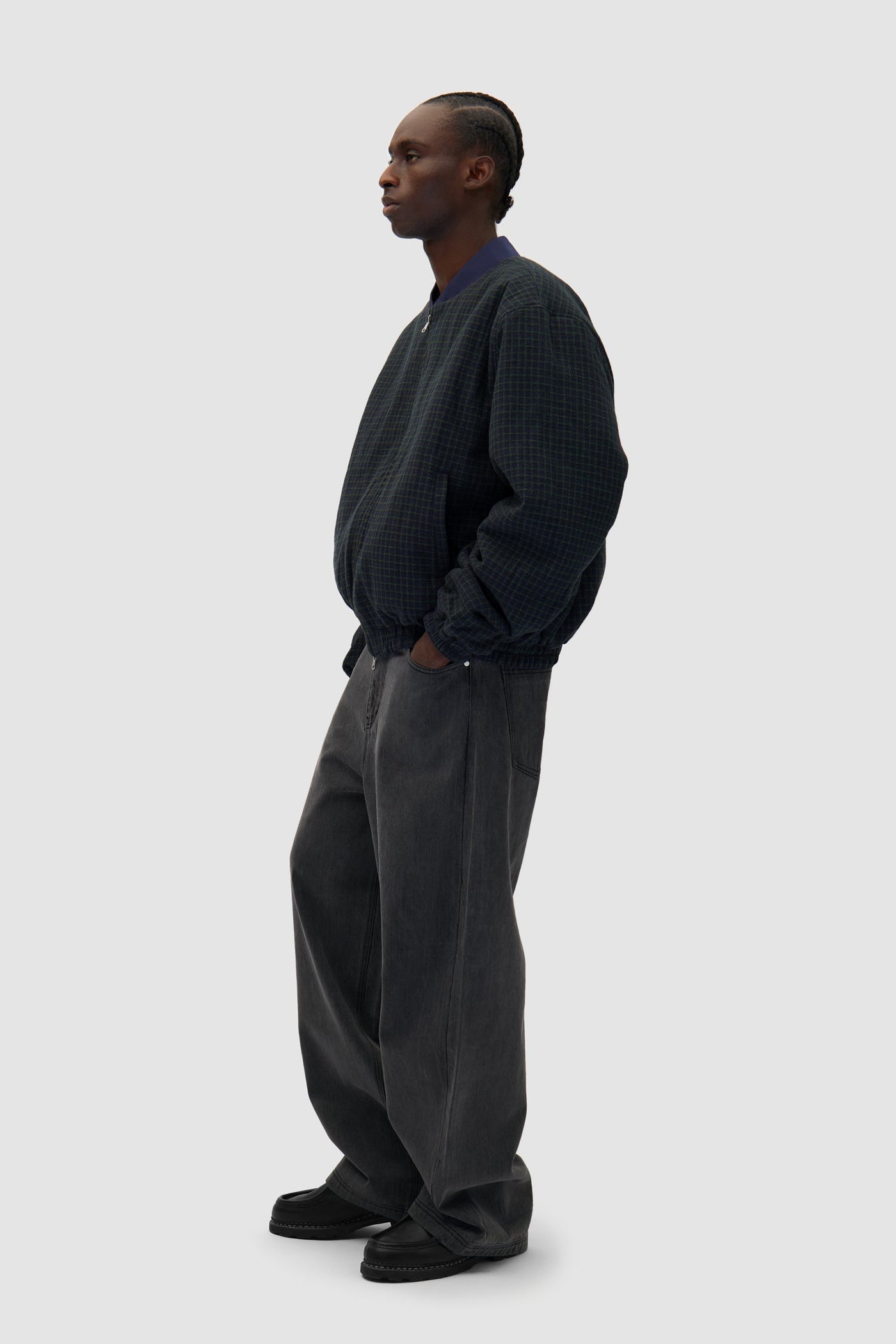 Reversible Nylon Jacket - Navy/Green