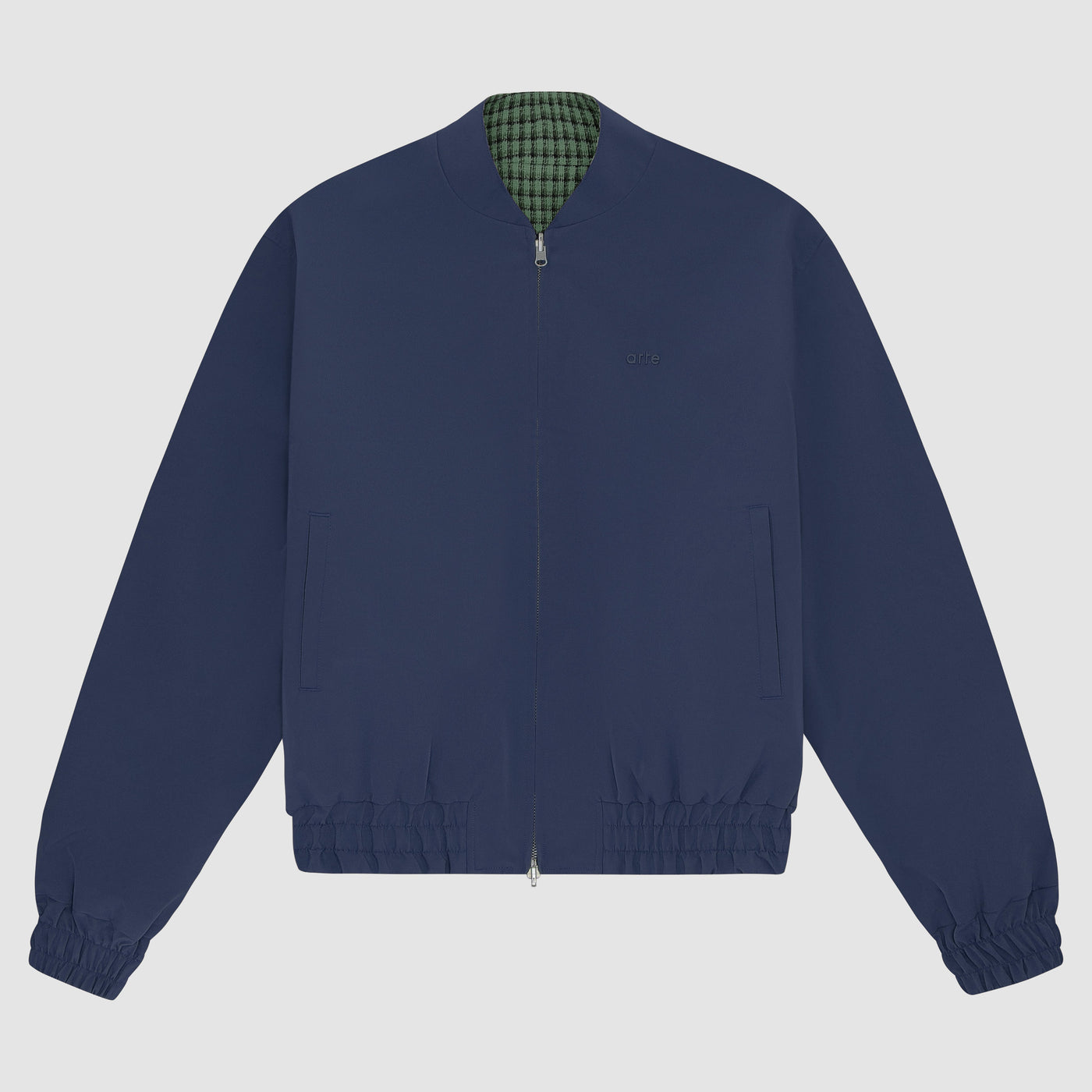 Reversible Nylon Jacket - Navy/Green