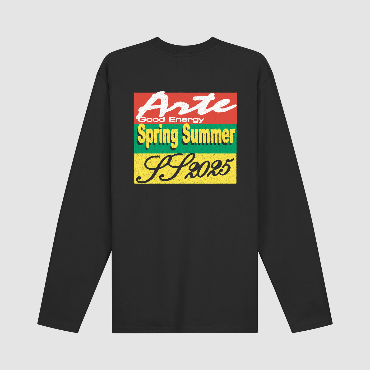 Color Print Longsleeve - Black