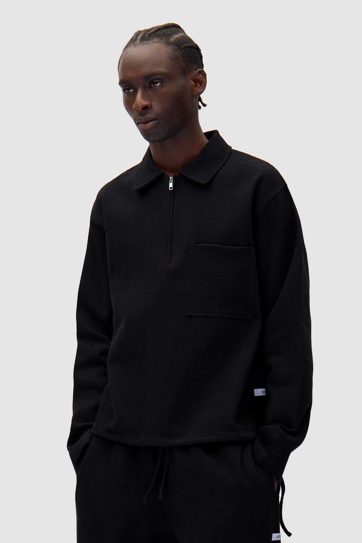 Label Pullover - Black