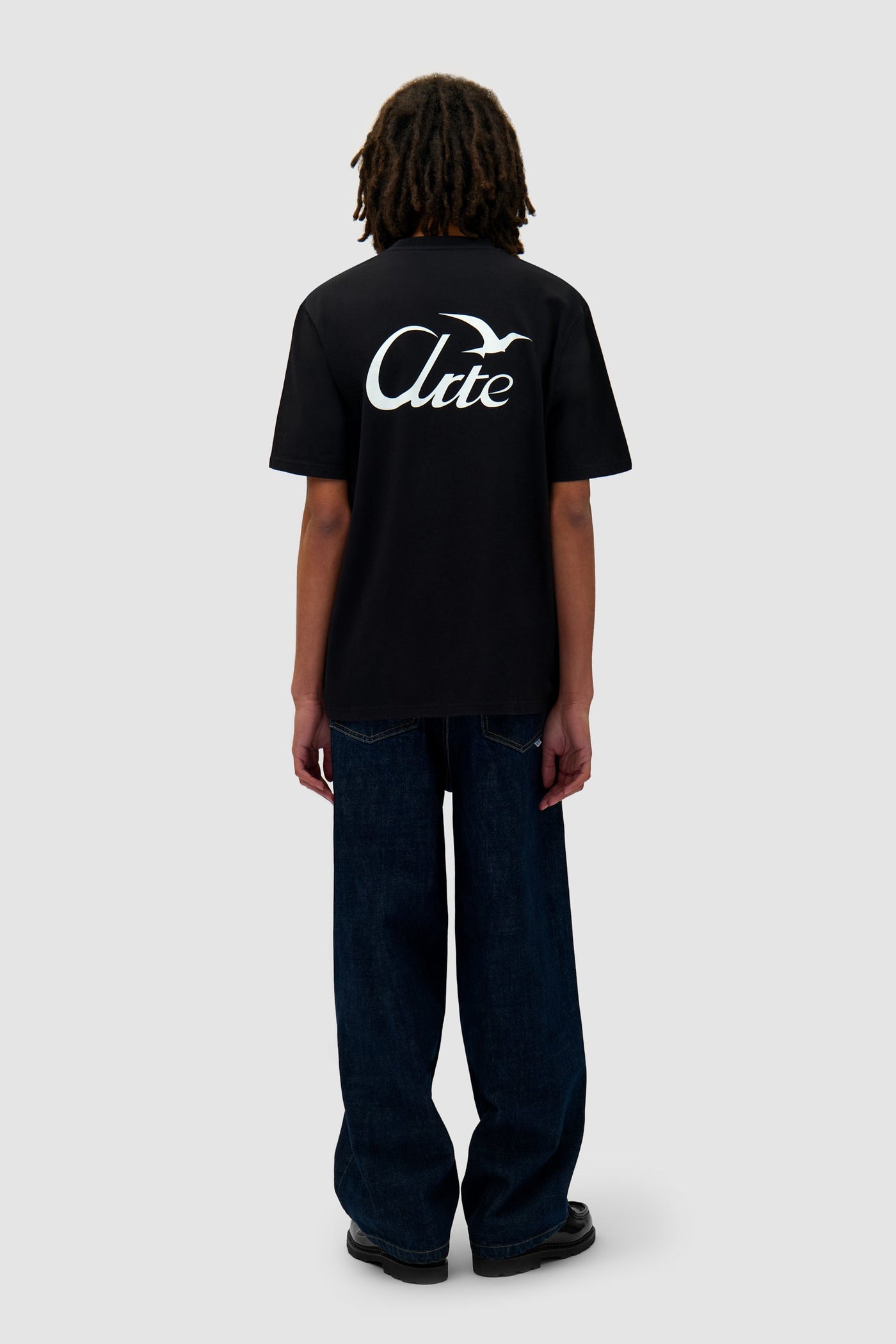 Bird Print T-shirt - Black