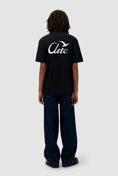 Bird Print T-shirt - Black