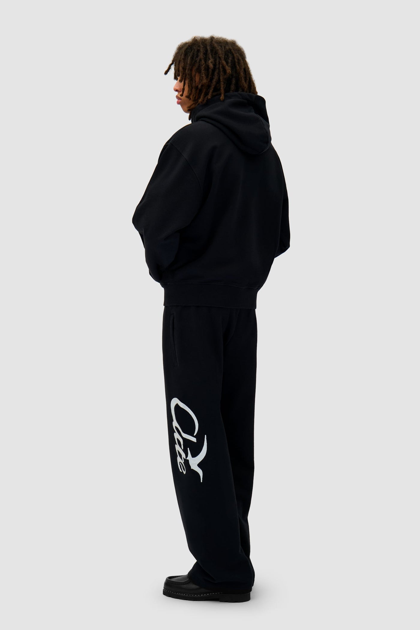 Zipper Hoodie - Black