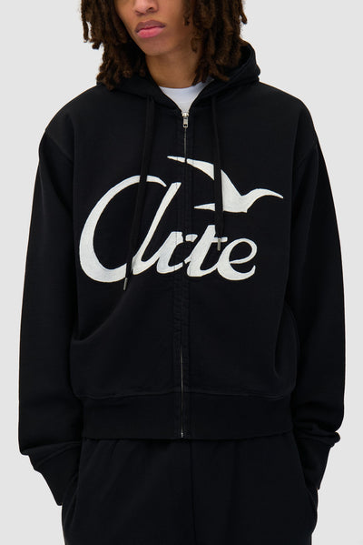 Zipper Hoodie - Black