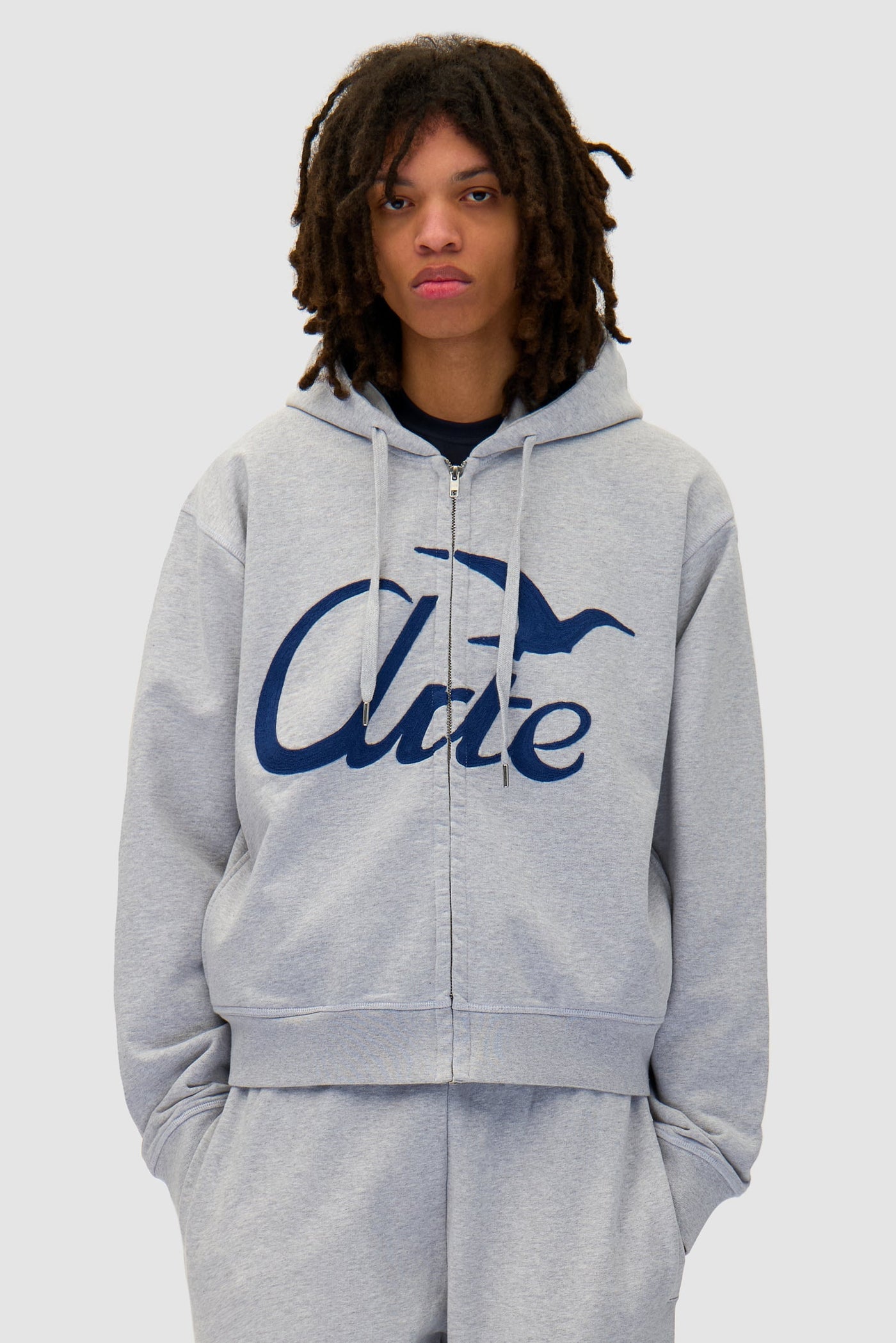 Zipper Hoodie - Grey