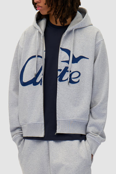 Zipper Hoodie - Grey