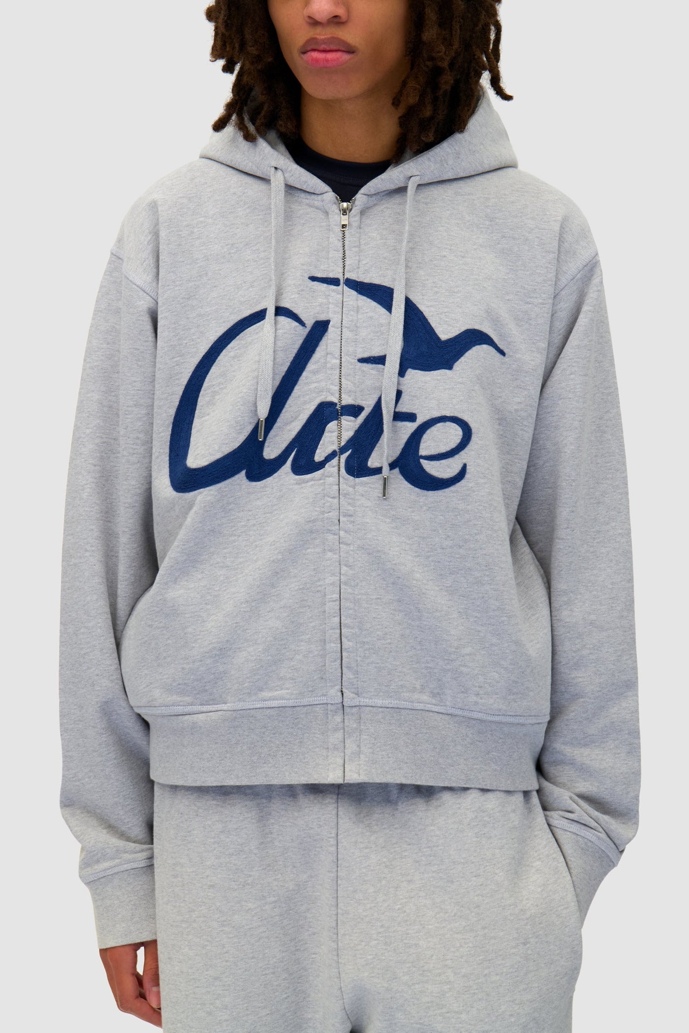 Zipper Hoodie - Grey