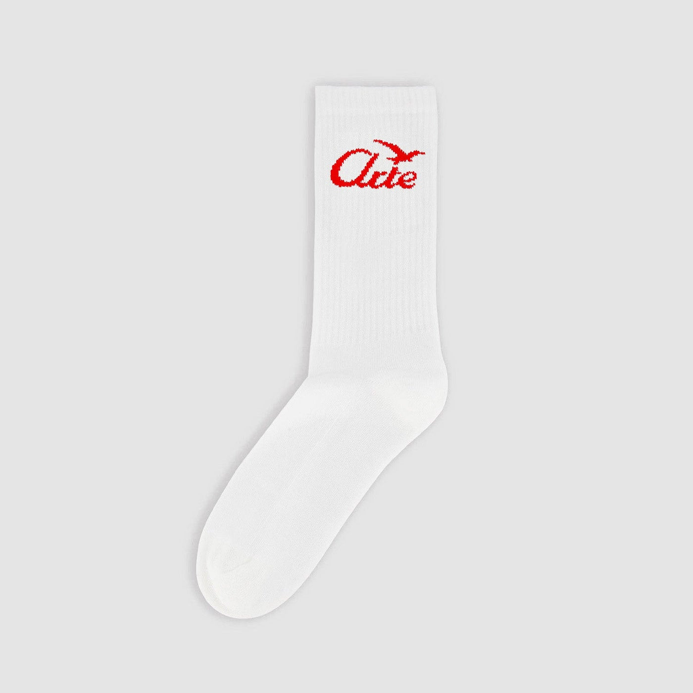 Bird Logo Socks - White
