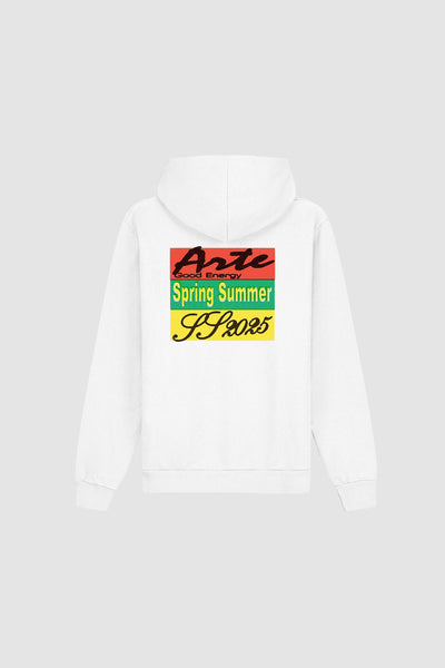 Energy Print Hoodie - White