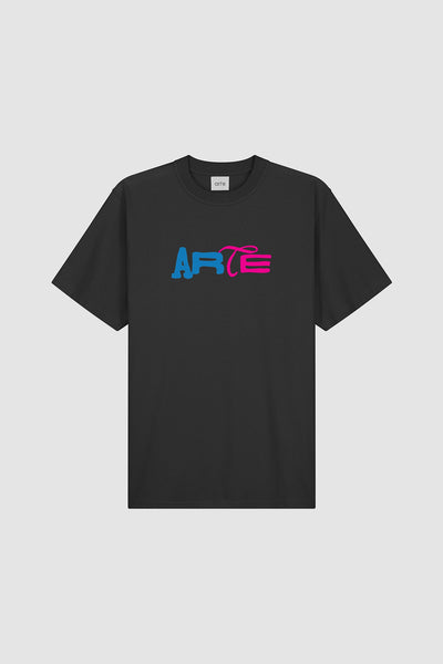 Duo Print Logo T-shirt - Black