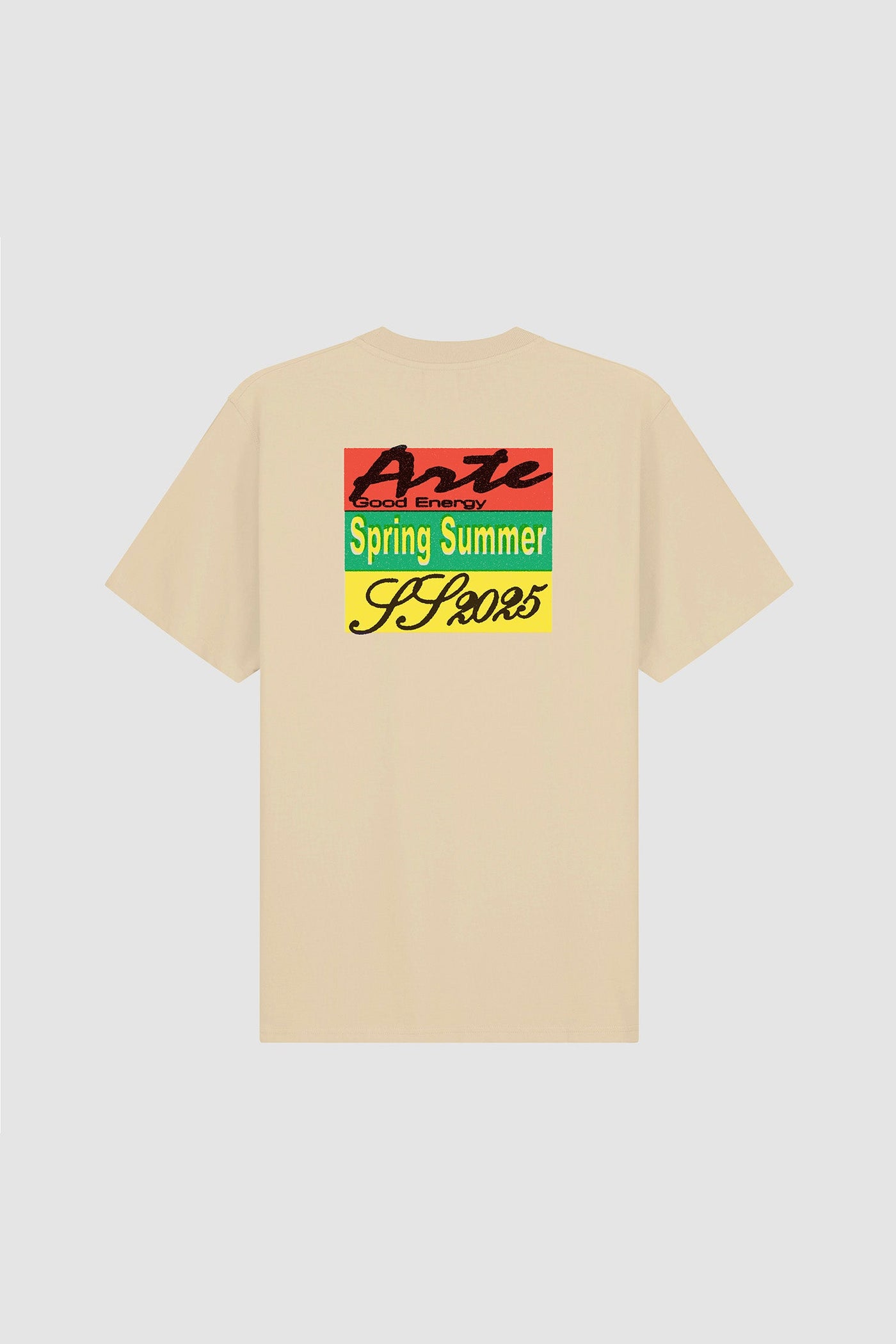 Multicolor Print T-shirt - Cream