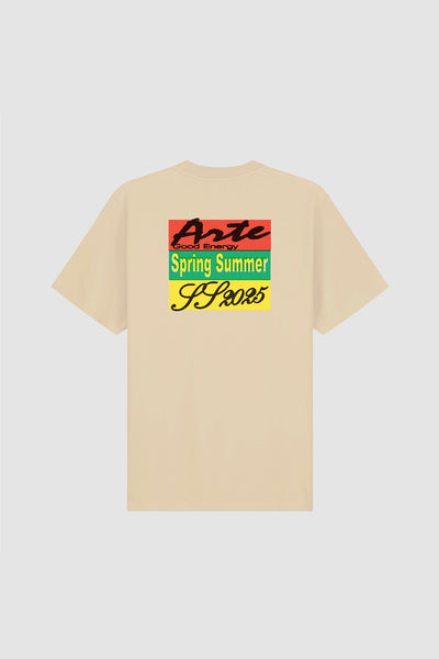 Multicolor Print T-shirt - Cream