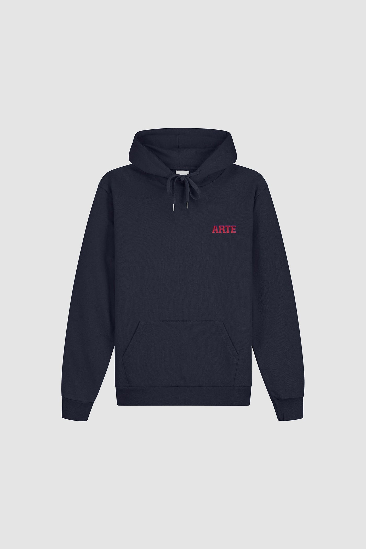 Mural Back Print Hoodie - Navy