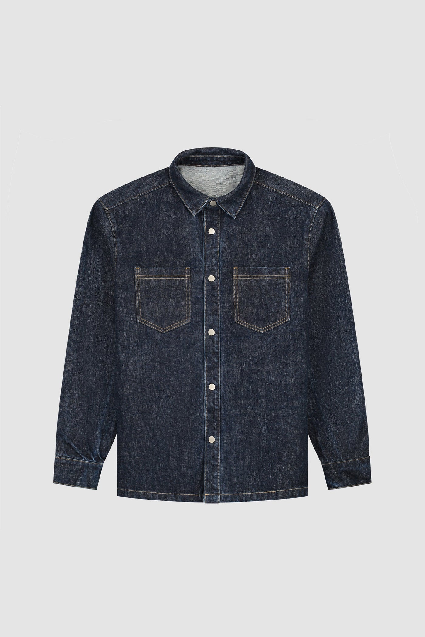 Oversized Denim Shirt - Dark Wash