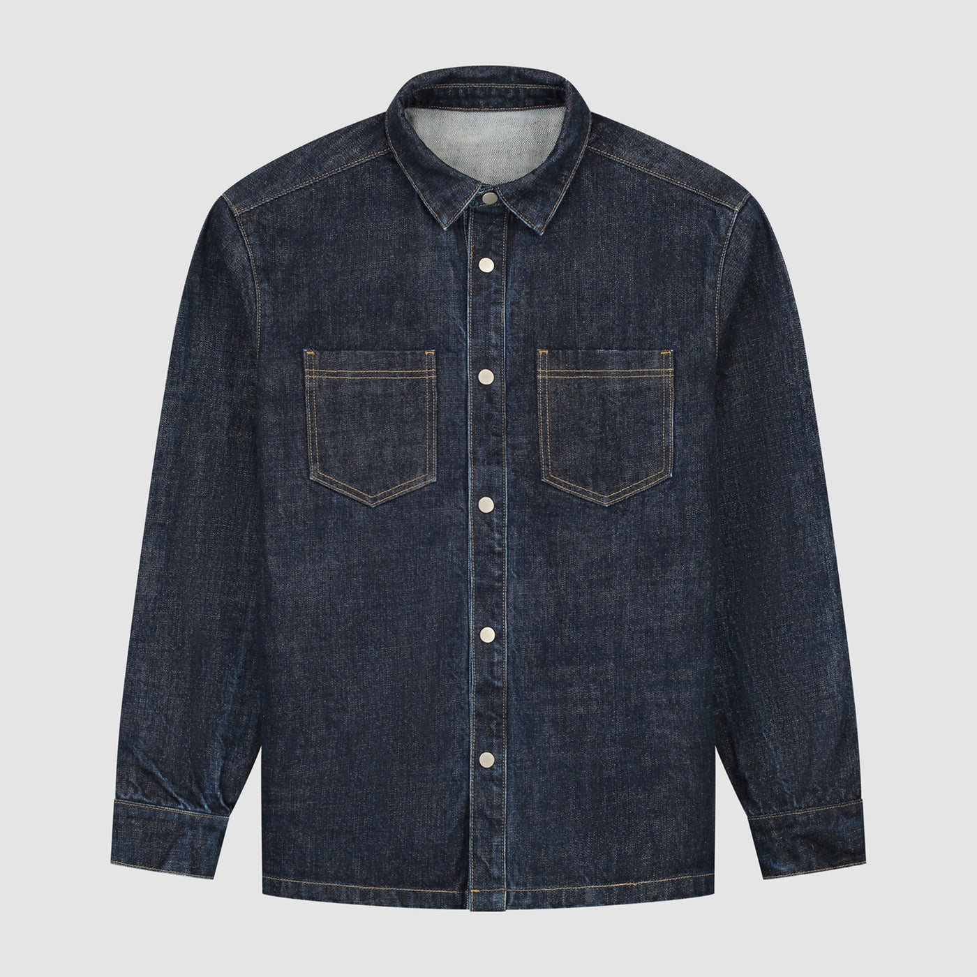 Oversized Denim Shirt - Dark Wash
